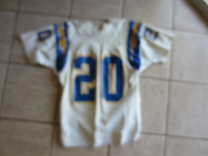 1971-73 San Diego Chargers Mike Garrett #20 Game Used Worn Jersey Sandknit Size 46