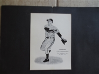 1940s-50s Bob Feller Unknown Premium Baseball Photo Card