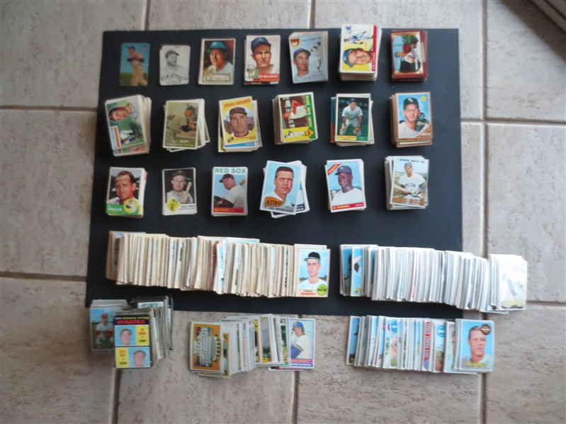 DEALER/COLLECTOR MONSTER CARD LOT---Mostly Baseball Cards---Just over 2000 Cards including hundreds of PSA and raw HOFers