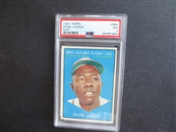 1961 Topps Hank Aaron MVP PSA 7 NMT Baseball Card #484