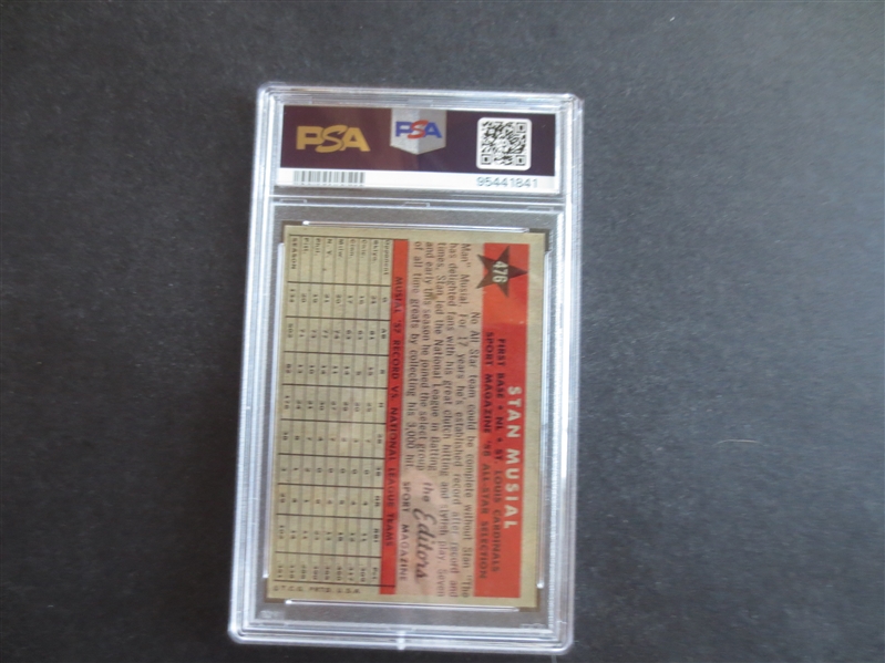 1958 Topps Stan Musial All Star PSA 6 EX-MT Baseball Card #476