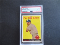 1958 Topps Pee Wee Reese PSA 6 EX-MT Baseball Card #375  Hall of Famer