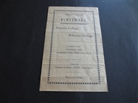 1923 Whittier College at Pomona College Football Program---over 100 years old!