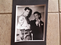 1940s Boxing Photo of Entertainer Frank Sinatra with unknown boxer