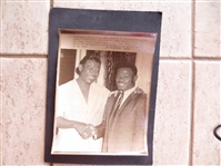 1968 Former Boxing Champ Sugar Ray Robinson & Worlds #1 Junior Middleweight Boxer Freddie Little Wire Photo