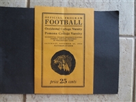 1924 Occidental College vs. Pomona College Football Program---100 years old!