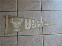 1949 Sugar Bowl Football Pennant University of North Carolina vs. Oklahoma  RARE!