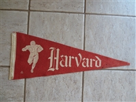 1920s Harvard University Football Pennant 27.5" Across