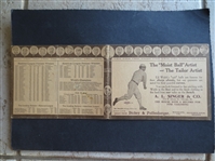 1911 World Series Baseball Scorecard Program Philadelphia As vs. New York Giants with Mathewson, Marquard, Plank, and Bender PIctured