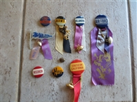 (8) different Early College Football Pins PLUS 1930 NFC (NFL?) Pin  WOW!