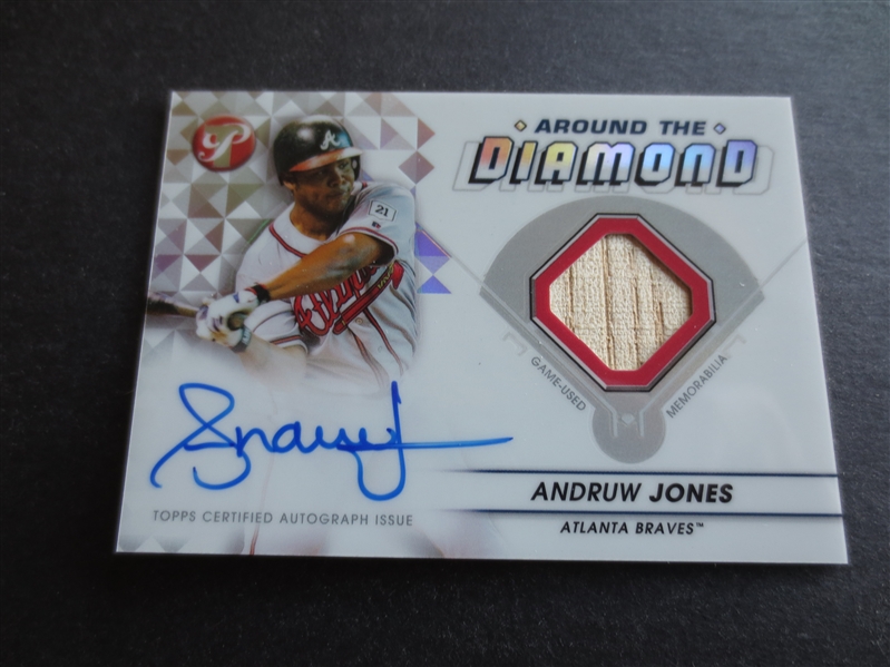 2023 Topps Pristine Around the Diamond Autograph Relics Andruw Jones Baseball Card #ADR-AJ