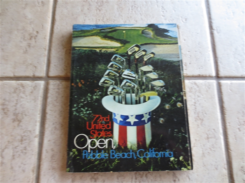 1972 U.S. Open Golf Tournament Program from Pebble Beach, CA