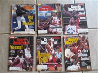 (6) different Sports Illustrated Magazines with Michael Jordan Front Covers