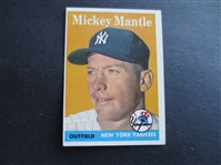 1958 Topps Mickey Mantle Baseball Card #150 in Great Shape!