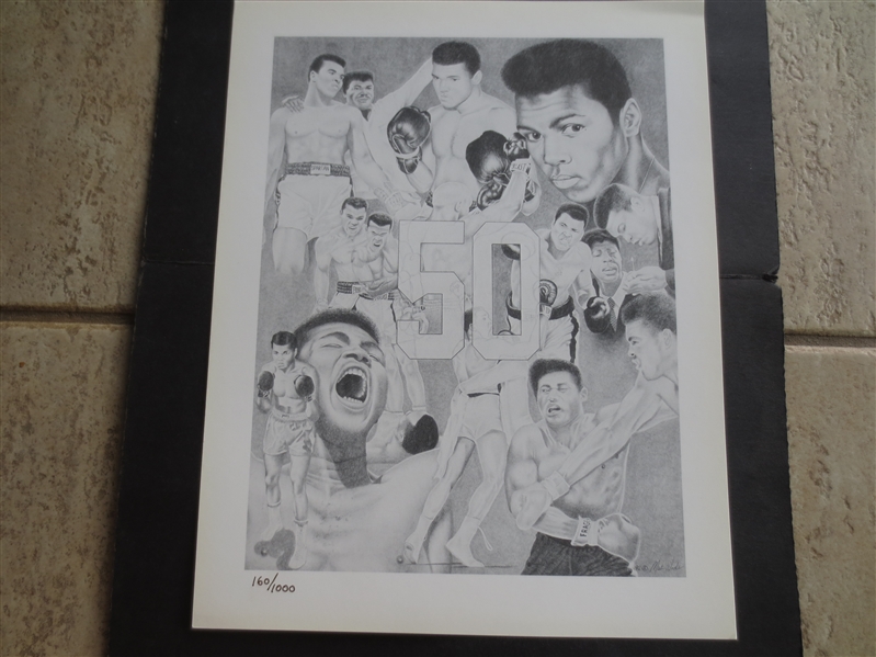 (40) Muhammad Ali Limited Edition Numbered 11 x 14 Boxing Lithographs