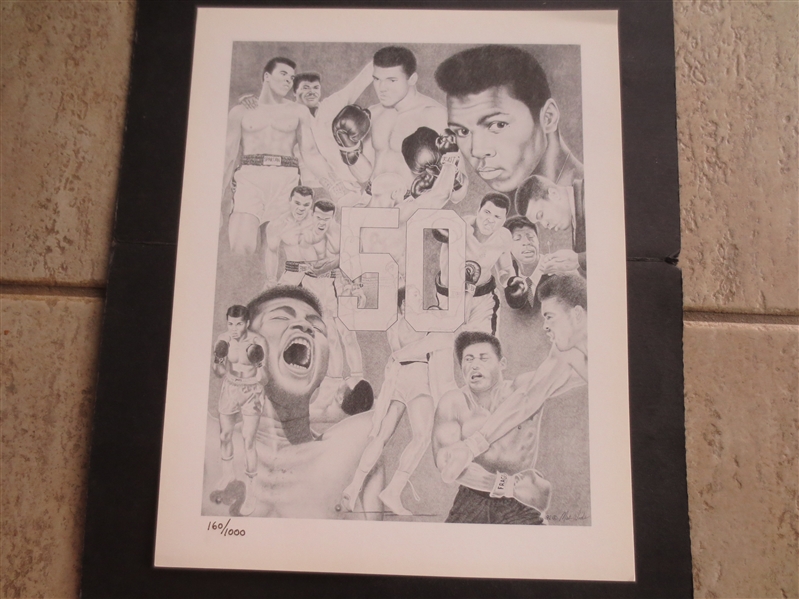 (40) Muhammad Ali Limited Edition Numbered 11 x 14 Boxing Lithographs