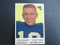 1959 Topps Johnny Unitas Football Card #1 in Great Shape!