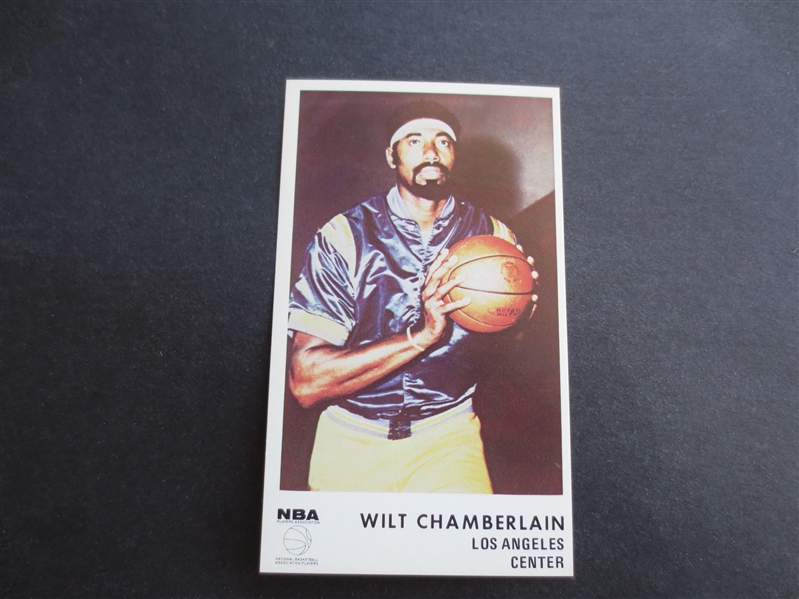 1972 Icee Bear Wilt Chamberlain Basketball Card in Beautiful Condition