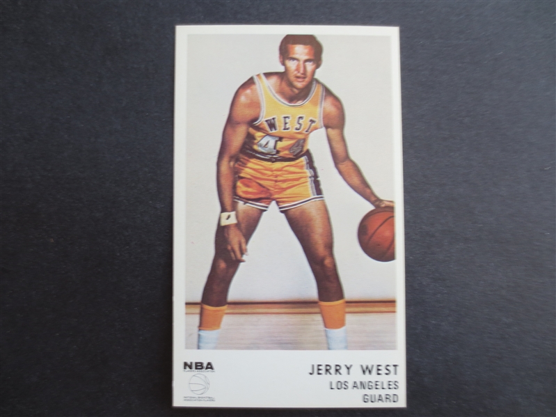 1972 Icee Bear Jerry West Basketball Card in Beautiful Condition!