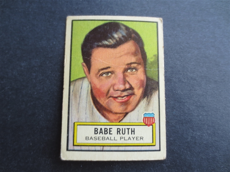 1952 Look 'n See Babe Ruth Baseball Card in affordable condition!