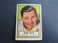 1952 Look n See Babe Ruth Baseball Card in affordable condition!