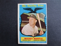 1959 Topps Mickey Mantle Sporting News All Star Baseball Card #564 in Very Nice Shape!