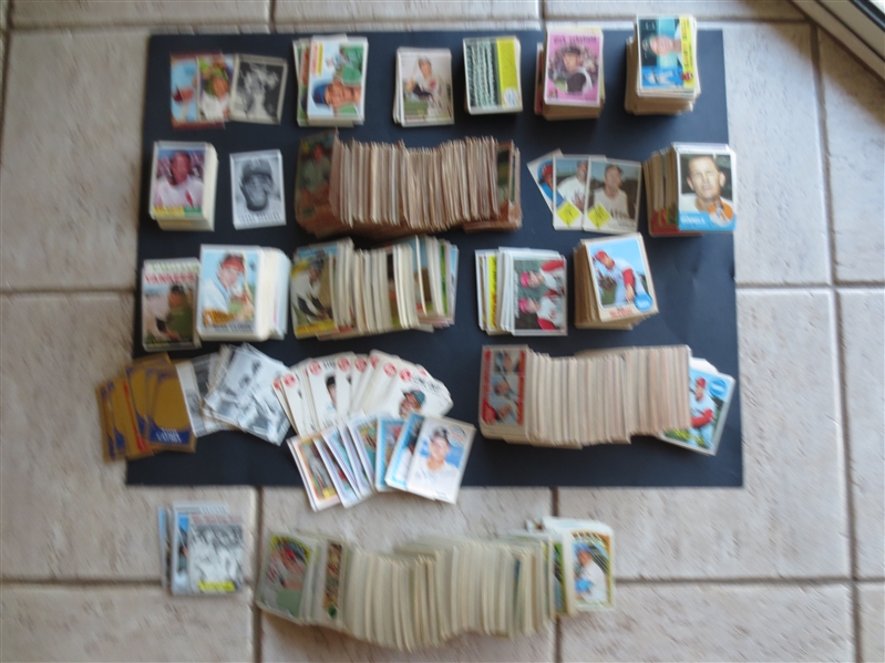 DEALER/COLLECTOR MONSTER CARD LOT---Mostly Baseball Cards---Over 2500 Cards including hundreds of PSA & Raw HOFers