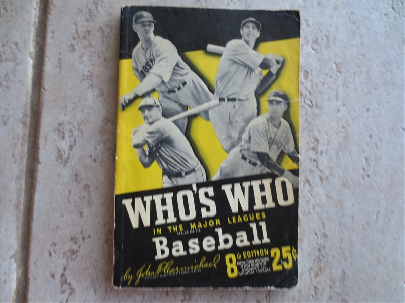 Autographed 1940 Who's Who in Baseball Book with Tons of Autographs including Durocher, Hubbell, Reese, Myer, Milan, Bluege, Trout, Rowe, Danning, Camilli, and more!