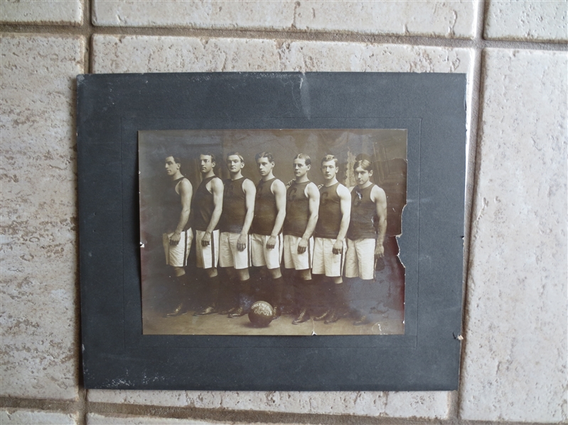 1906-07 Greensburg Tubers, PA Pro Basketball Central Basketball League Photo 7 x 9  RARE!