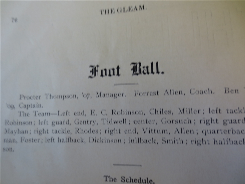 1907 Phog Allen Basketball Hall of Fame High School Yearbook  WOW!