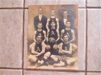 1909-10 Camden Alphas Pro Basketball Champions Cabinet Photo   13" x 10.5"