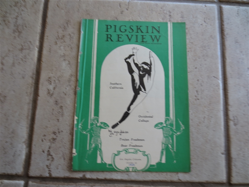 October 16, 1926 USC University of Southern California vs. Occidental College Football Program RARE!