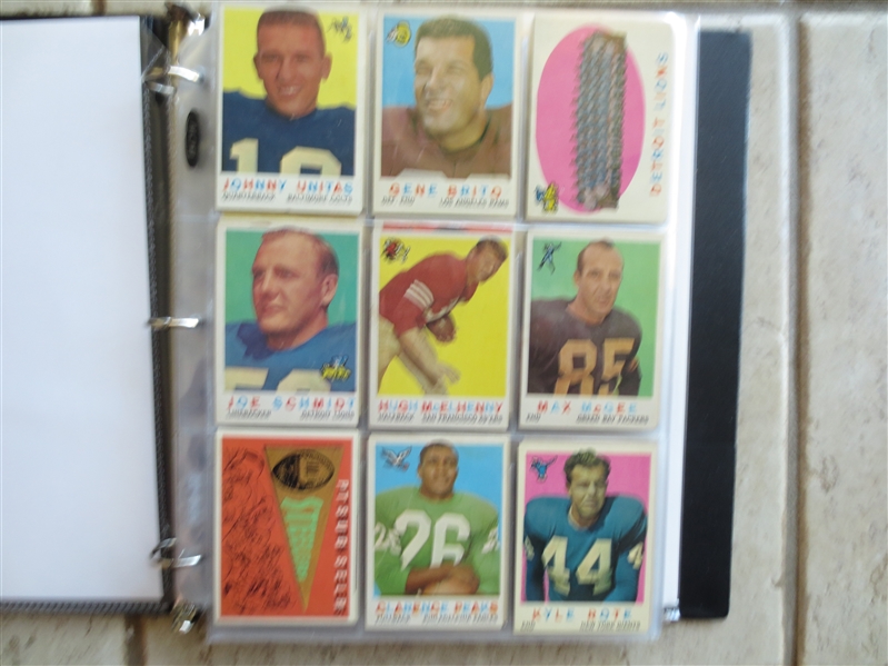 1959 Topps Football Card Complete Set in Great Shape!