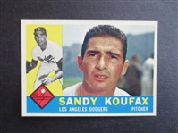1960 Topps Sandy Koufax Baseball Card #343 in Beautiful Shape!     JZ
