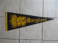 1954 Orange Bowl Classic Football Soft Felt Pennant University of Maryland  WOW!