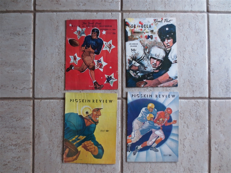 (4) 1945-62 USC vs. UCLA College Football Programs 