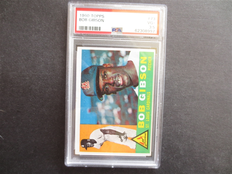 1960 Topps Bob Gibson PSA 3.5 VG+ Baseball Card #73