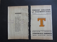 1917 Throop College (Cal Tech) 4th Annual Football Dinner Program