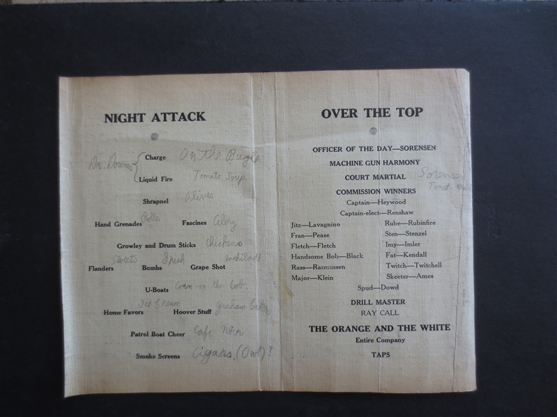 1917 Throop College (Cal Tech) 4th Annual Football Dinner Program