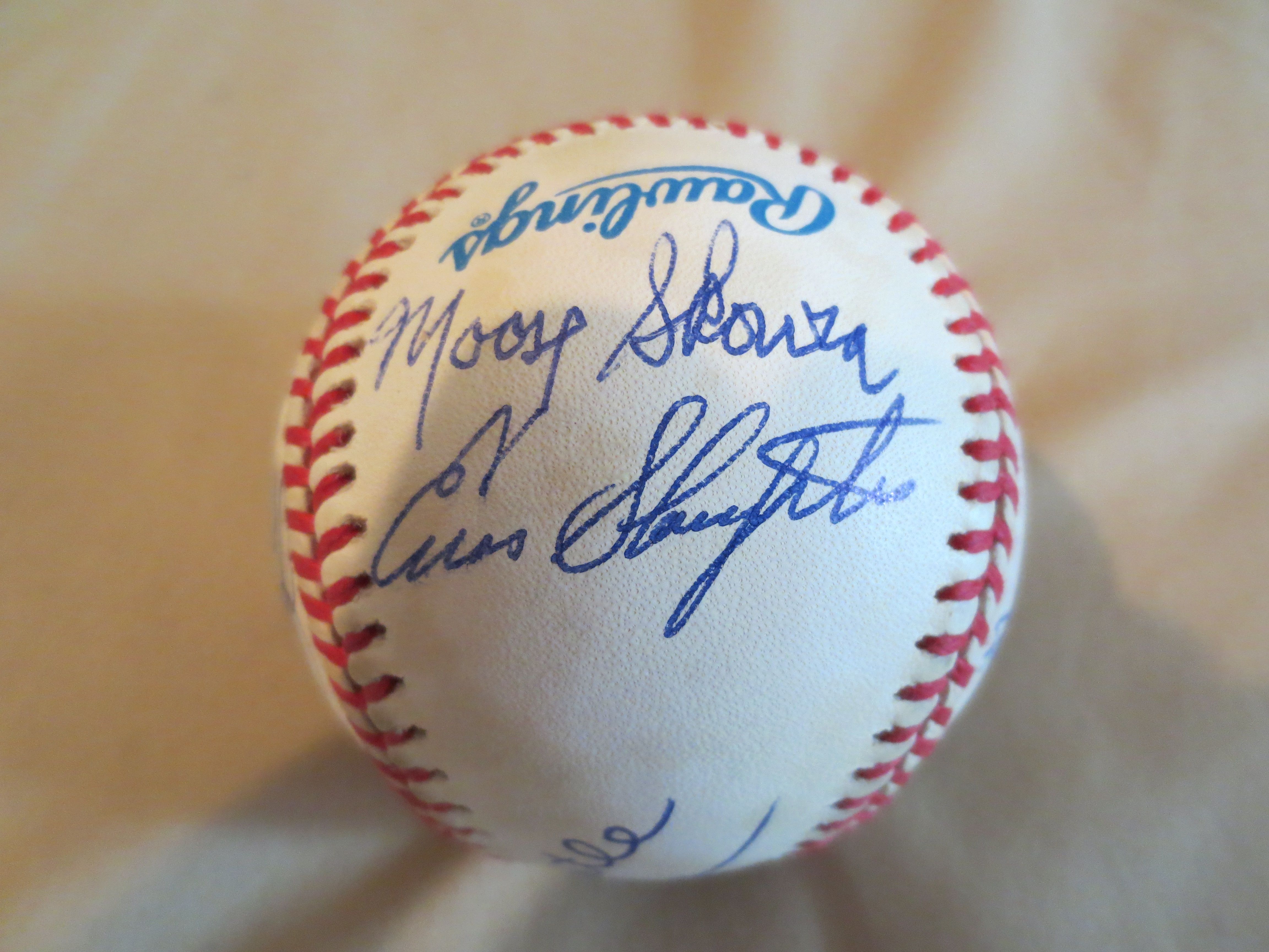 Lot Detail - 1992 Yankee Fantasy Camp ball signed by Mantle, Ford ...