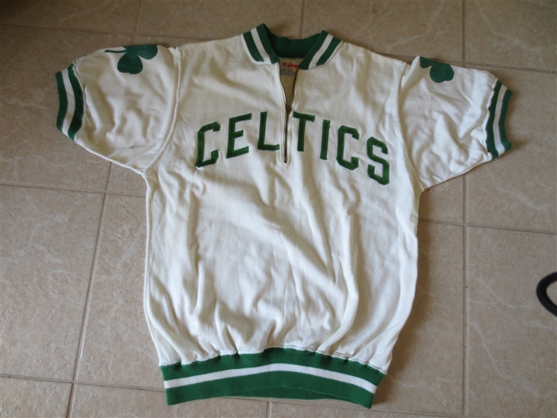 Lot Detail - 1950's-60's Boston Celtics Game Used Game Worn Warm Up ...