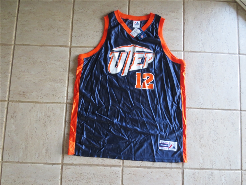University of Texas El Paso Replica Majestic Basketball Jersey #12---New