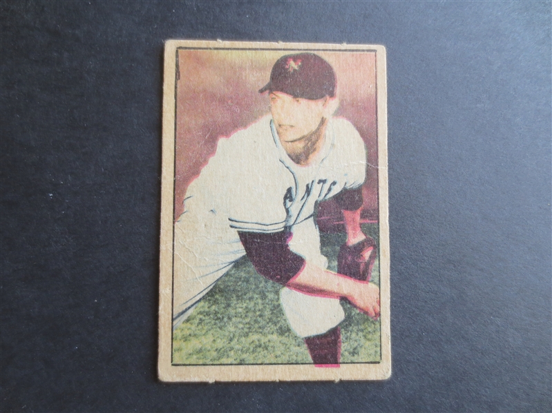 1952 Berk Ross George Spencer New York Giants Baseball Card
