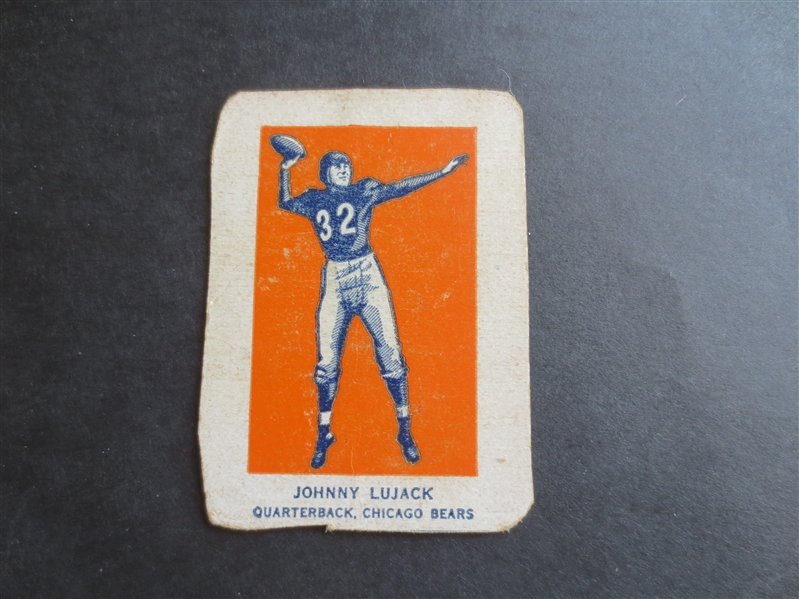 1952 Wheaties Johnny Lujack Football Card