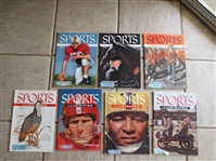 (7) issues Sports Illustrated from 1954 and 1955---1st couple years of SI