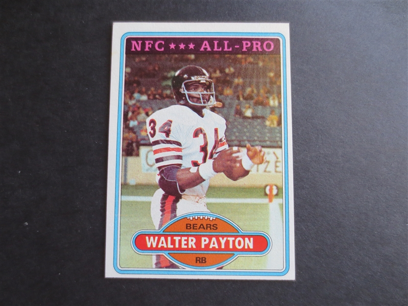 1980 Topps Walter Payton NFC All-Pro Football Card #160 in great shape!