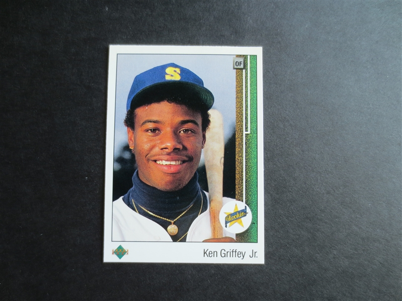 1989 Upper Deck Ken Griffey Jr. rookie baseball card #1 in great condition 