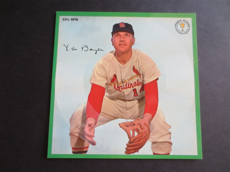 1964 Auravision Record Ken Boyer St. Louis Cardinals in very nice shape!