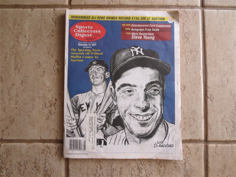 1997 Sports Collectors Digest with Joe DiMaggio cover