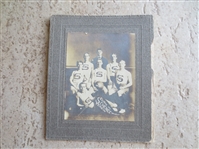 1906-07 Schnectady Turn Verein Basketball Team Cabinet Photo 3.5" x 3"